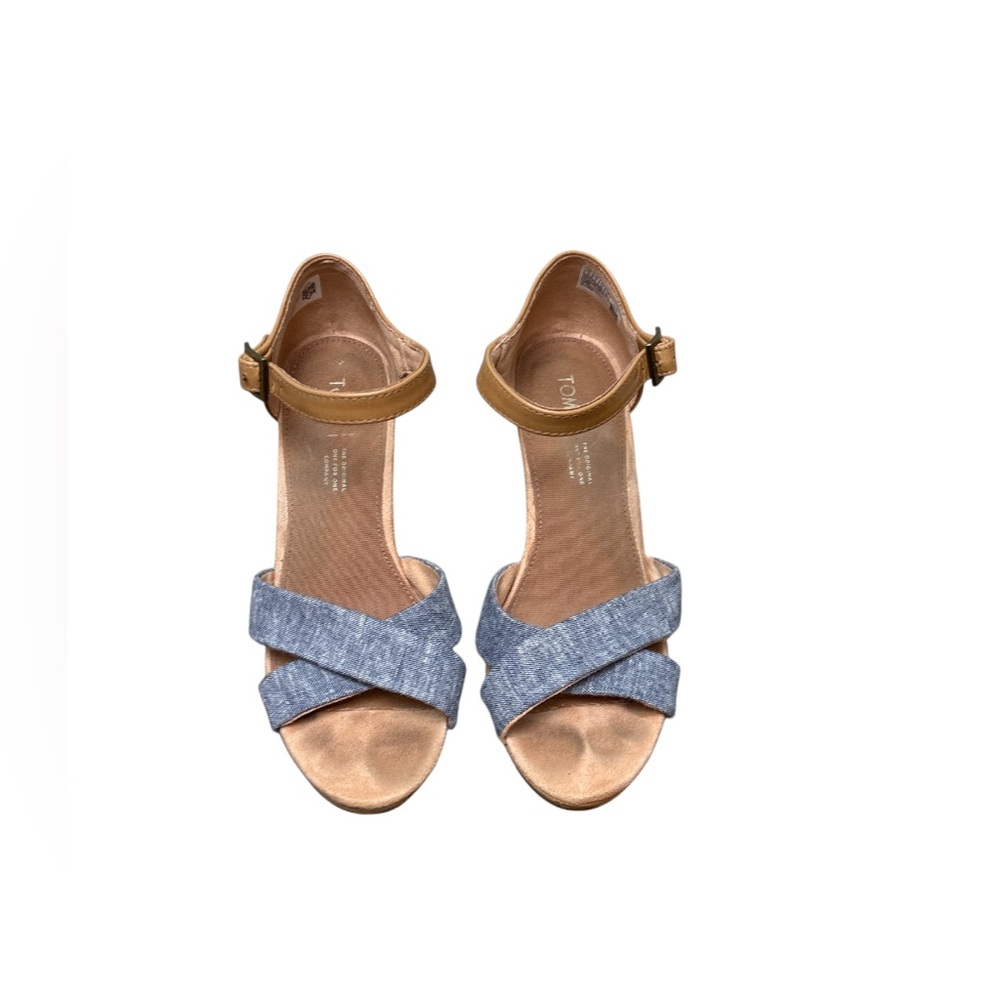 TOMS Women's Sienna Espadrille Wedge Sandal sz 9